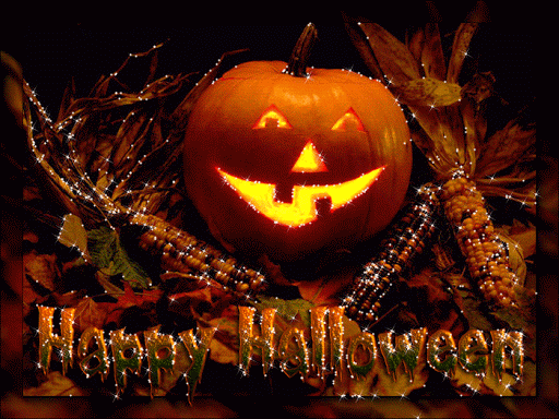 Brokatowa dynia szczęśliwego Halloween